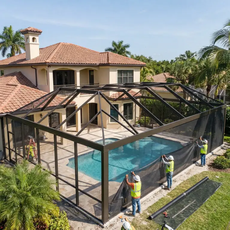 Modern Pool Cage Painting
