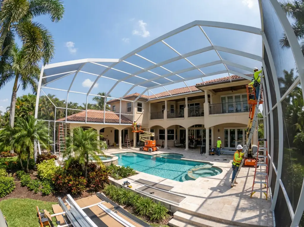 Modern Pool Cage specializes in Pool Cage Construction