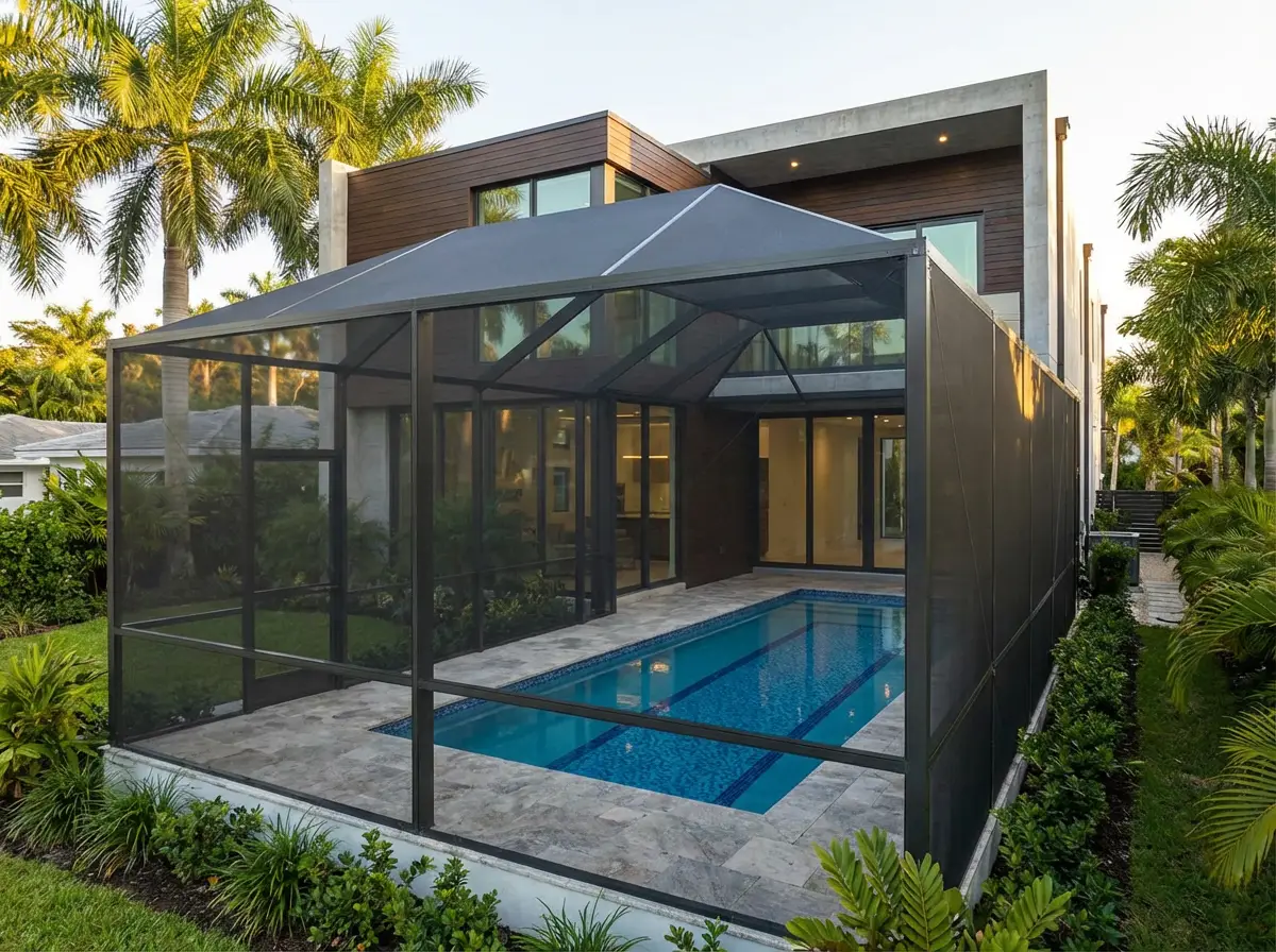 Pool Cage Painting Sarasota | Modern Pool Cage Painting | Patio ...