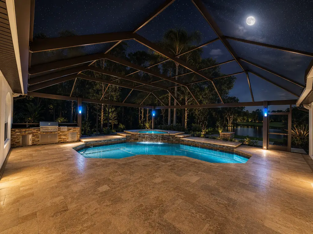 Pool cage painting and Panoramics screen views